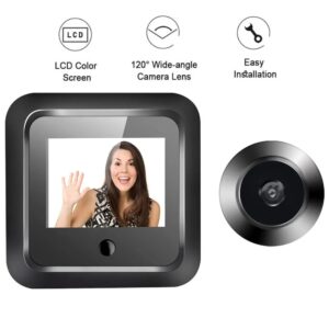 main-image-1 New 2.4 Inch Peephole 120° Smart Digital Door Viewer Camera Security Monitor 240x320 HD Visual Doorbell 300000 Pixels Resolution